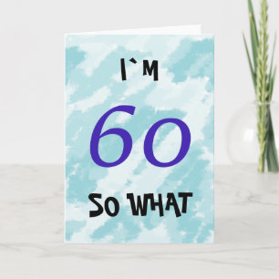 60e verjaardag Funny Motivational Kaart
