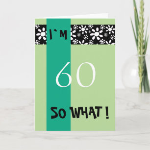 60e verjaardag Funny Motivational Kaart