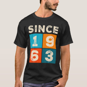 60e verjaardag Geweldige sinds 1963 T-shirt