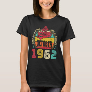 60e verjaardag Geweldige sinds oktober 1962 1 T-shirt