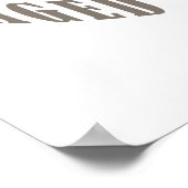  60e verjaardag Gifts Poster (Hoek)