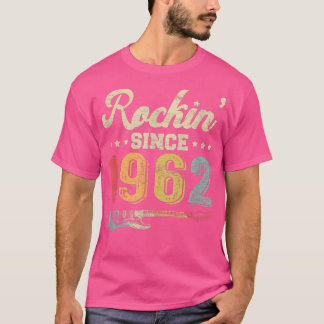 60e verjaardag  gitaar Rockin sinds 1962 Gui T-shirt