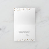 60e verjaardag Gold Black Bericht Bedankkaart (Binnen)