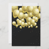 60e verjaardag gouden ballonnen kaart (Achterkant)