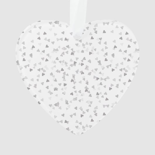 60e verjaardag Harten Confetti Ornament (achterkant)