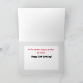 60e verjaardag Humoureuze kaart! Kaart (Binnen)