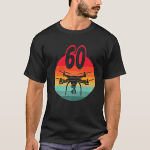 60e verjaardag ik Retro afstandsbediening met C T-shirt