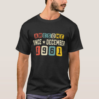 60e verjaardag in december 1961 t-shirt