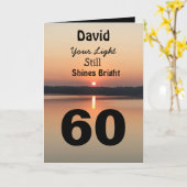 60e verjaardag: je licht schijnt nog steeds kaart (Gele Bloem)