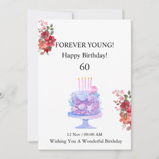 60e VERJAARDAG KAART (Voorkant)