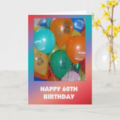 60e verjaardag Kaart (Gele Bloem)