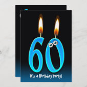 60e verjaardag kaart (Voorkant / Achterkant)