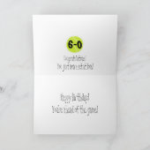 60e verjaardag Kaart bij Lake Tennis (Binnen)