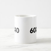 60e verjaardag koffiemok (Center)