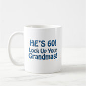 60e verjaardag koffiemok (Links)