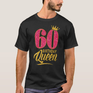 60e verjaardag koningin 60 jaar oud meisje kroonro t-shirt