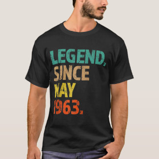 60e verjaardag Legende sinds mei 1963 60 jaar oud  T-shirt