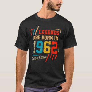 60e verjaardag Legends geboren in mei 1962 60 jaar T-shirt