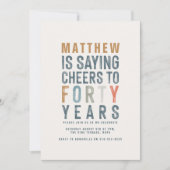 60e verjaardag moderne rustieke stijlvolle typogra (Voorkant)