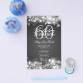 60e verjaardag Programma Glam Licht Silver Menu (Enkel)