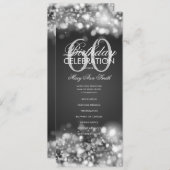 60e verjaardag Programma Glam Licht Silver met Men (Voorkant / Achterkant)