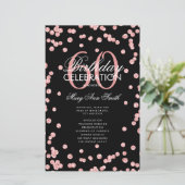 60e verjaardag Programma Roos Gold Glitter met Men (Staand voorkant)