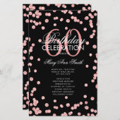 60e verjaardag Programma Roos Gold Glitter met Men (Voorkant / Achterkant)