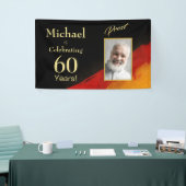 60e verjaardag prost naam, leeftijd + foto spandoek (Beurs)