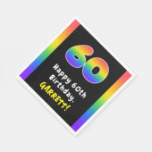 60e verjaardag: Regenboogspectrum # 60, Aangepaste Servet (Hoek)