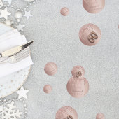 60e verjaardag roos goud glitter roze monogram confetti