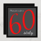 60e verjaardag  | Sjabloon Kaart (Voorkant / Achterkant)