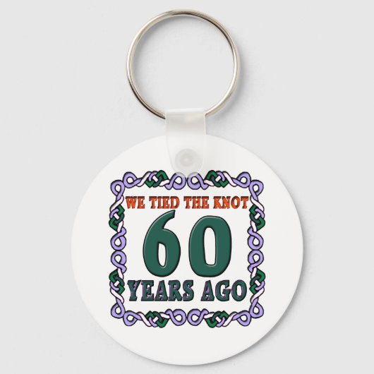 60e verjaardag sleutelhanger (Voorkant)