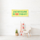 60e verjaardag spandoek (Insitu)
