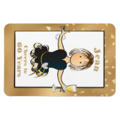 60e Verjaardag Sparkle Funny Cheers naar 60 Cartoo Magneet (Horizontaal)