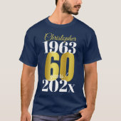 60e verjaardag Speciale datums T-shirt (Voorkant)