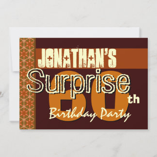 60e Verjaardag Surprise Save the Date Goud Kaart