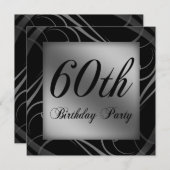 60e verjaardag Uitnodiging (Voorkant / Achterkant)