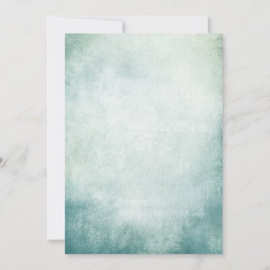60e verjaardag Uitnodiging Turquoise Blue Gold Adu (Achterkant)