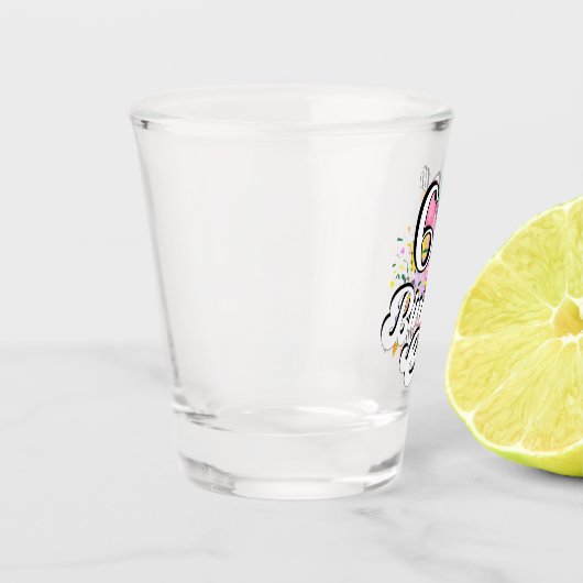 60e verjaardag van de bemanning van 60 partijen shot glas (Links)