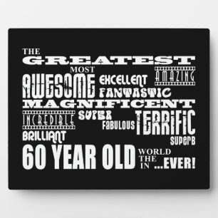 60e verjaardag van de grootste zestigjarige verjaa fotoplaat