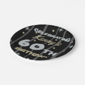 60e verjaardag van de Partij van de Verjaardag Voe Papieren Bordje (Gekanteld)