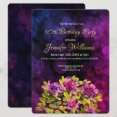 60e verjaardag van de uitnodiging (Voorkant / Achterkant)