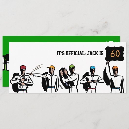 60e verjaardag van de Uitnodiging van de Partij va (Voorkant / Achterkant)