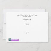 60e verjaardag van de uitnodiging van de Partij va (Achterkant)