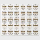 60e verjaardag van de viering van de wereld Best F Cadeaupapier (Vlak)