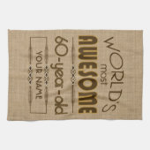 60e verjaardag van de viering van de wereld Best F Theedoek (Horizontaal)