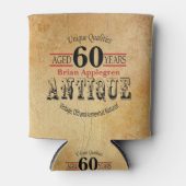 60e verjaardag van ouderdom, Antiek, gerijpt en Blikjeskoeler (Voorkant)
