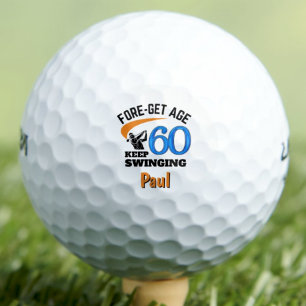 60e verjaardag voor schoonvader - 60 jaar klassiek golfballen