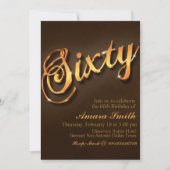 60e verjaardag voor Vrouw Kaart (Voorkant)