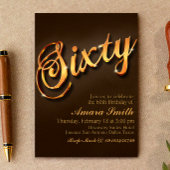 60e verjaardag voor Vrouw Kaart